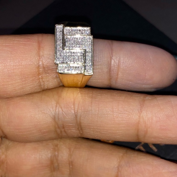 10k solid gold real si diamond ring FREE APPRAISAL not plated not CZ stunning! - Picture 6 of 10